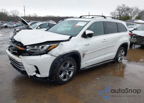 2018 Toyota Highlander Hybrid Limited Platinum z USA, uszkodzony, nr VIN 5TDDGRFH2JS047348